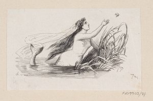 Illustration till "Den lilla sjöjungfrun" i H.C. Andersen, "Sagor och berättelser", volym 1 av H.P. Hansen