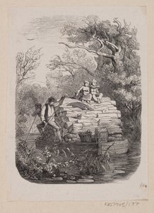 Illustration till "Ib och lilla Christine" i H.C. Andersen, "Sagor och berättelser", volym 2 av H.P. Hansen