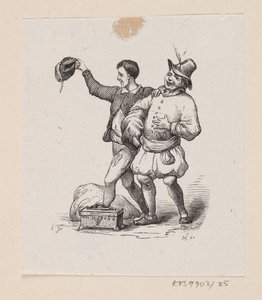 Illustration till "Kejsarens nya kläder" i H.C. Andersen, "Sagor och berättelser", volym 1 av H.P. Hansen