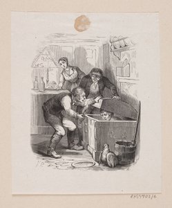 Illustration till "Lilla Claus och stora Claus" i H.C. Andersen, "Sagor och berättelser", volym 1 av H.P. Hansen