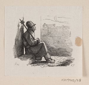 Illustration till "Lykkens Kalosker" i H.C. Andersen, "Sagor och berättelser", volym 1 av H.P. Hansen