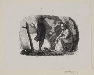 Illustration till "The Garden of Paradise" i H.C. Andersen, "Sagor och berättelser", volym 1 av H.P. Hansen