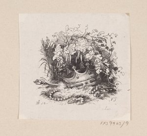 Illustration till "Prinsessan på ärten" i H.C. Andersen, "Sagor och berättelser", volym 1