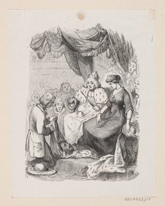 Illustration till "Reskamraten" i H.C. Andersen, "Sagor och berättelser", volym 1 av H.P. Hansen