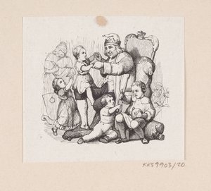 Illustration till "Reskamraten" i H.C. Andersen, "Sagor och berättelser", volym 1 av H.P. Hansen
