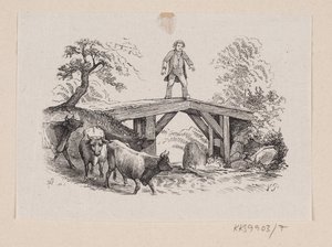 Illustration till "Store Claus och lille Claus" i H.C. Andersen, "Sagor och berättelser", volym 1 av H.P. Hansen