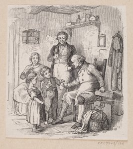 Illustration till "Under pilträdet" i H.C. Andersen, "Sagor och berättelser", volym 2 av H.P. Hansen