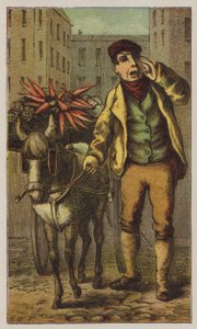 Costermonger (färg litho)