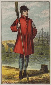 Waterman (färg litho) av H.W. (after) Petherick
