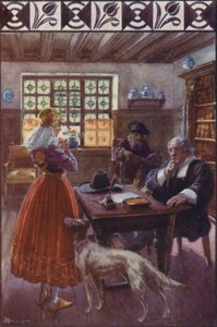 "Gud, som vet att jag har rätt, kommer att ge bevis" (färg litho)