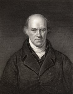 Davies Gilbert, ordförande för Royal Society, graverad av J. Thompson, från "National Portrait Gallery, volume II", publicerad omkring 1835.