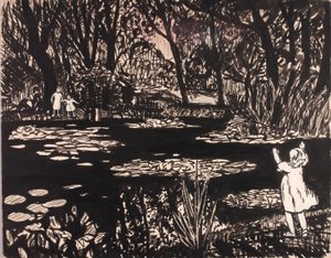 Utan titel (Lily Pond) av H. Lyman Sayen