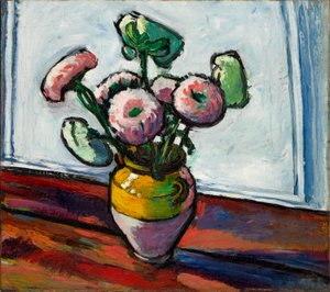 Zinnias av H. Lyman Sayen