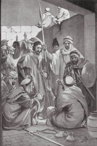 Araber planerar en revolt (litografi) av H. M. (after) Burton