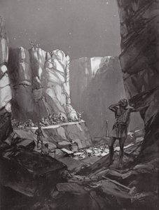 De atenska katastroferna på Sicilien, 413 f.Kr (litografi) av H. M. (after) Burton