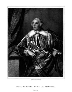 John Russell, 4:e hertigen av Bedford, brittisk statsman, 1832.