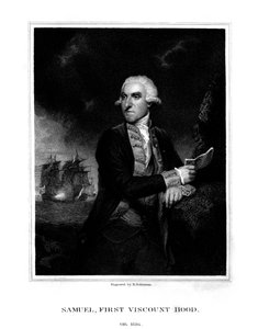 Samuel Hood, 1st Viscount Hood, brittisk amiral, 1831.