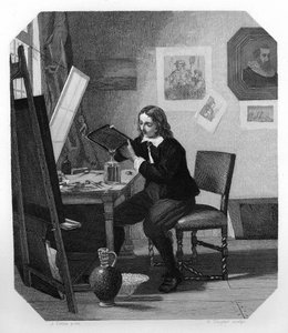 Cornelis Visscher, holländsk gravör från 1600-talet, c1870