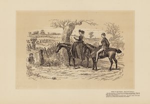 Ett mycket fint fält för reflektion (gravyr) av Hablot Knight (1815 92) Browne