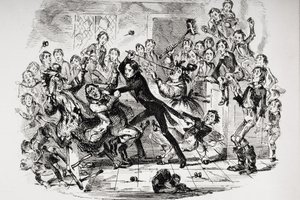 Illustration till Charles Dickens Nicholas Nickleby av Hablot Knight (1815 92) Browne