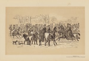 Rotten Row, nr 2, som det är (gravyr) av Hablot Knight (1815 92) Browne