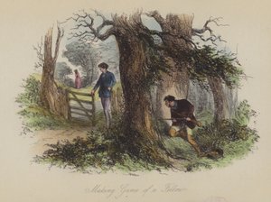 Illustration för Lewis Arundel eller The Railroad of Life av Frank E Smedley (färgad gravyr) av after Hablot Knight Browne