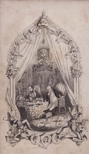 Samuel Pickwick och Alfred Jingle, illustration från Charles Dickens roman The Pickwick Papers (gravyr)