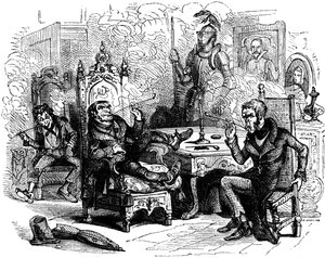 Charles Dickens "Old Curiosity Shop" av Hablot Knight Browne