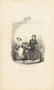 Frontispice till The Strange Gentleman: A Comic Burletta, av Charles Dickens (1812-70) av Hablot Knight Browne