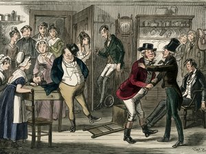 The Pickwick Club av Charles Dickens av Hablot Knight Browne