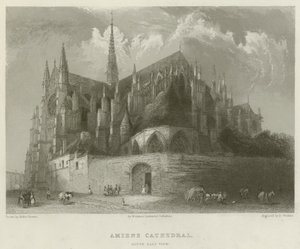 Amiens katedral, sydöstra vy av Hablot Knight Browne