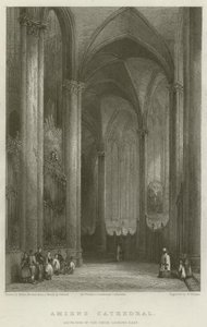 Amiens katedral, södra sidan av kören ser österut av Hablot Knight Browne
