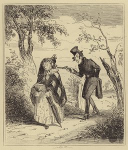 Bartlett skjuter Mrs Lewis av Hablot Knight Browne