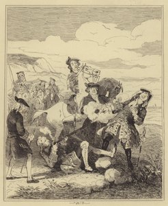 Campbell skjuter Earl of Eglinton av Hablot Knight Browne