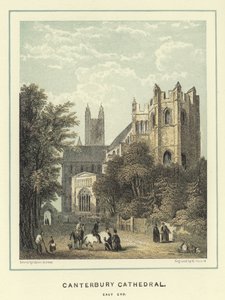 Katedralen i Canterbury, östra sidan av Hablot Knight Browne