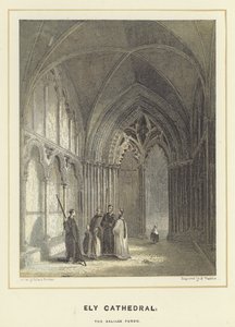 Ely-katedralen, verandan i Galileen av Hablot Knight Browne