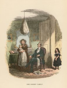 Illustration för Dombey och Son av Hablot Knight Browne
