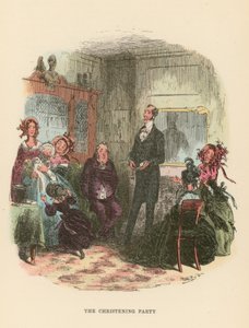 Illustration för Dombey och Son av Hablot Knight Browne