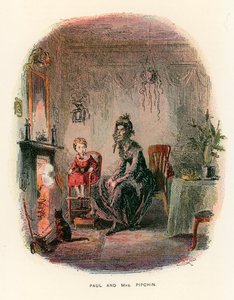 Illustration till Dombey and Son av Hablot Knight Browne
