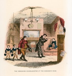 Illustration för Nicholas Nickleby av Hablot Knight Browne