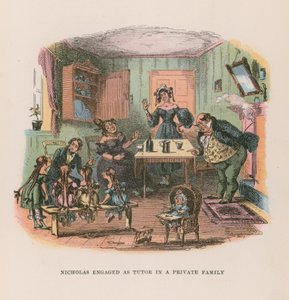 Illustration för Nicholas Nickleby av Hablot Knight Browne