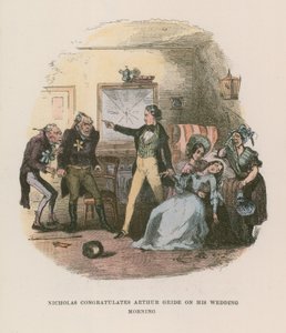 Illustration för Nicholas Nickleby av Hablot Knight Browne