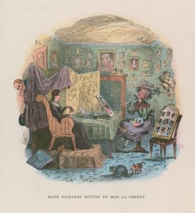 Illustration för Nicholas Nickleby av Hablot Knight Browne