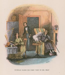 Illustration till Nicholas Nickleby av Hablot Knight Browne