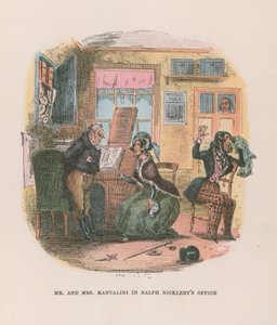 Illustration för Nicholas Nickleby av Hablot Knight Browne