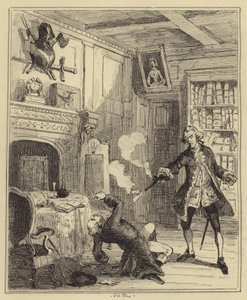 Lord Ferrers skjuter sin Steward av Hablot Knight Browne