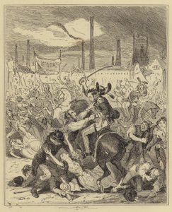Manchester massaker av Hablot Knight Browne