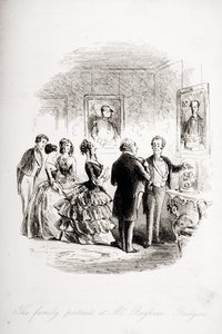 Familjeporträtten hos Mr. Bayham Badger, illustration från 