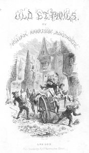 Titelsidan för Old Saint Pauls av William Harrison Ainsworth, 1855 av Hablot Knight Browne