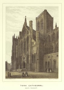 York Cathedral, södra korsarm av Hablot Knight Browne